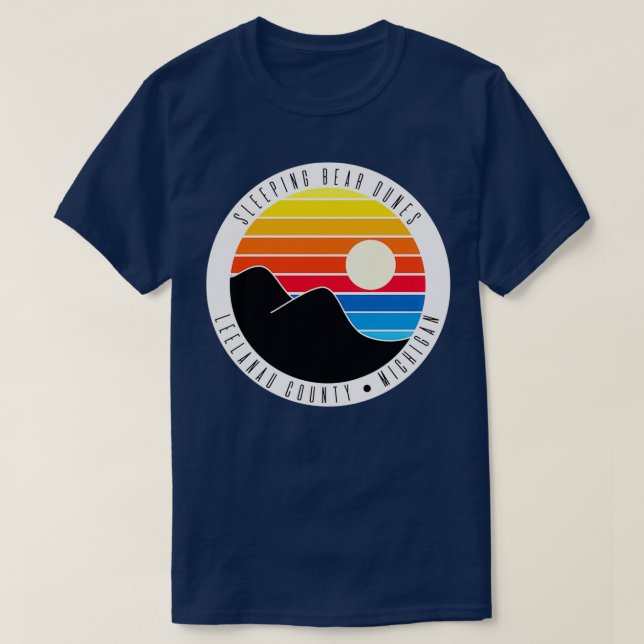 Camiseta Dunas de oso durmiente 2 (Diseño del anverso)