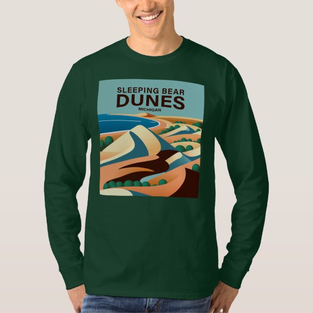Camiseta Dunas de oso durmiente Michigan (Anverso)