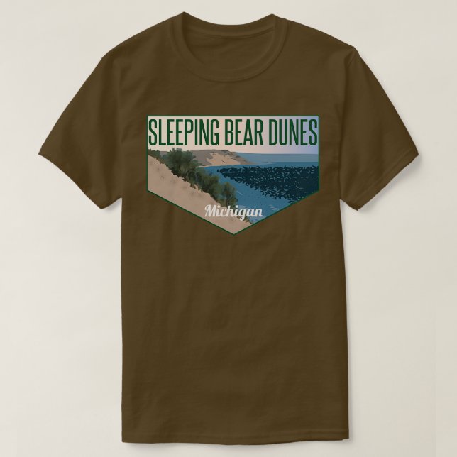 Camiseta Dunas de oso durmiente Michigan (Diseño del anverso)
