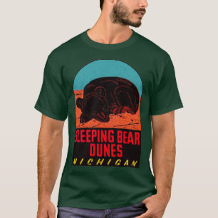 Camiseta Dunas de oso durmiente Tra vintage nacional de Lak