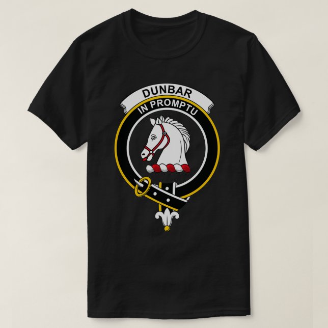 Camiseta Dunbar Escudo Tartan Clan Scottish Clan (Diseño del anverso)