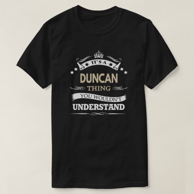 Camiseta Duncan Es Algo que no entenderías (Diseño del anverso)
