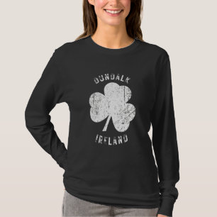 Camiseta Dundalk Irlanda Trébol Antiguo Aspecto Desgastado