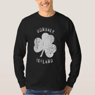 Camiseta Dundalk Irlanda Trébol Antiguo Aspecto Desgastado