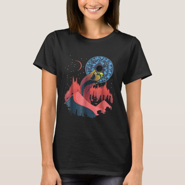 Camiseta Dune Gift Gráfica Ojo Azul Gusano SciFiFirma Shirt (Anverso)