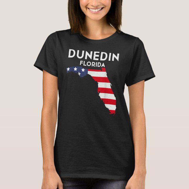 Camiseta Dunedin Florida USA State America Travel Floridian (Anverso)