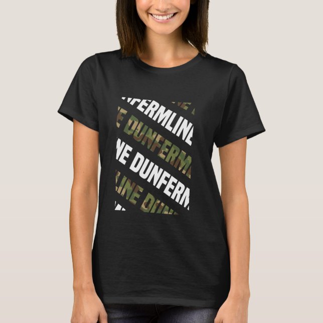 Camiseta Dunfermline Camo Pattern Camuflaje verde (Anverso)