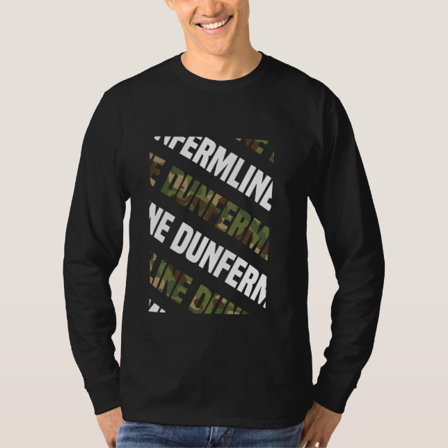Camiseta Dunfermline Camo Pattern Camuflaje verde (Anverso)