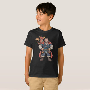 Camiseta Dungeon Daddy con un compañero de dragón
