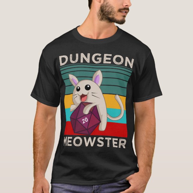 Camiseta Dungeon Meowster (Anverso)