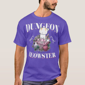 Camiseta Dungeon Meowster Funny DnD Gamer Cat Lover D20
