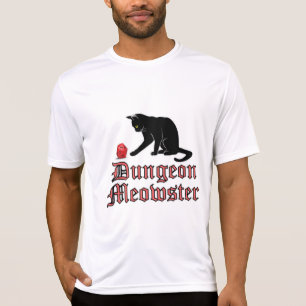 Camiseta Dungeon Meowster Funny RPG Cat con dados