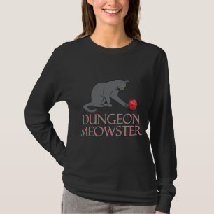 Camiseta Dungeon Meowster Funny RPG Cat con dados