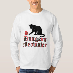 Camiseta Dungeon Meowster Funny RPG Cat con dados