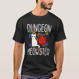 Camiseta Dungeon Meowster Mejor Rpg y Cat Lover 2021