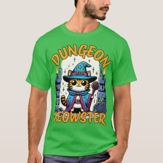Camiseta Dungeon Meowster Rolling Dungeon Master Cat