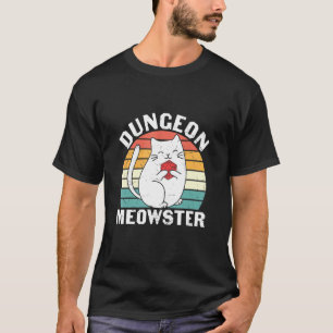 Camiseta Dungeon Meowster Rpg Tabletop Juego Dm Juego de ro