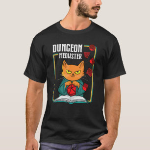 Camiseta Dungeon Meowster Rpg Tabletop Juego Dm Juego de ro
