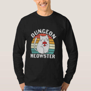 Camiseta Dungeon Meowster Rpg Tabletop Juego Dm Juego de ro