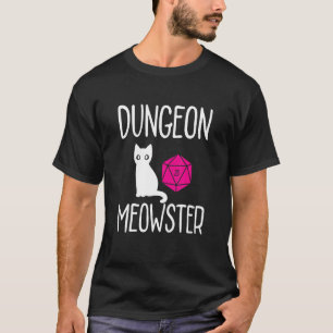 Camiseta Dungeon Meowster Rpg Tabletop Jugar Rol Dm
