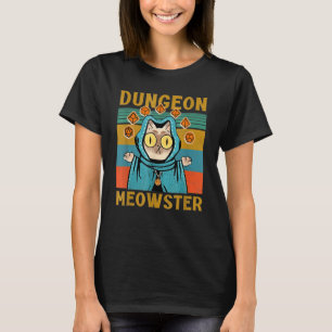 Camiseta Dungeon Warriors Meowster RPG Tabletop Gaming DM R