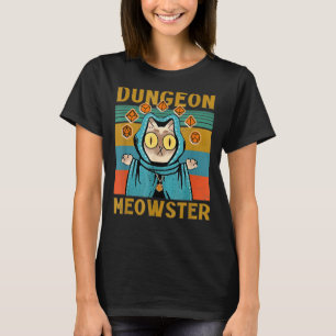 Camiseta Dungeon Warriors Meowster RPG Tabletop Gaming DM R