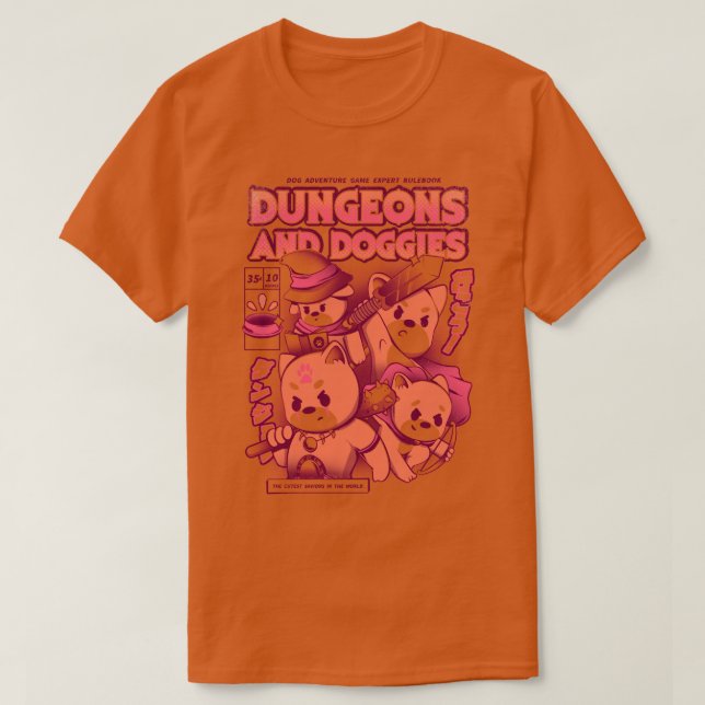 Camiseta Dungeon y Doggies (Diseño del anverso)