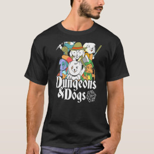Camiseta Dungeons And Dogs Rpg Fantasy Gamer Retro Dice Vin