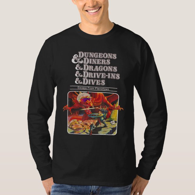 Camiseta Dungeons & Diners & Dragons & Drive Ins & Dives (Anverso)