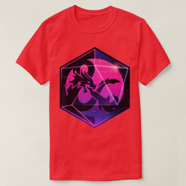 Camiseta Dungeons Dragons Ampersand en dados 3D (Diseño del anverso)