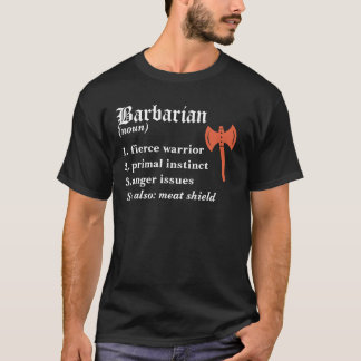 Camiseta Dungeons & Dragons Clase Barbarian Definición T-Sh