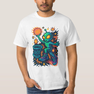 Camiseta Dunk Galáctico: Alien en Zapatillas!