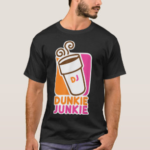 Camiseta Dunkie Junkie Amor por Café Dicho Divertido de Caf
