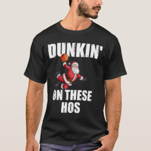 Camiseta Dunkin 'en estas perras divertido Santa Sketll Dun