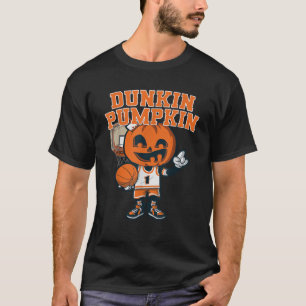 Camiseta Dunkin Pumpkin Halloween Disstuve Funny Bas de Cal