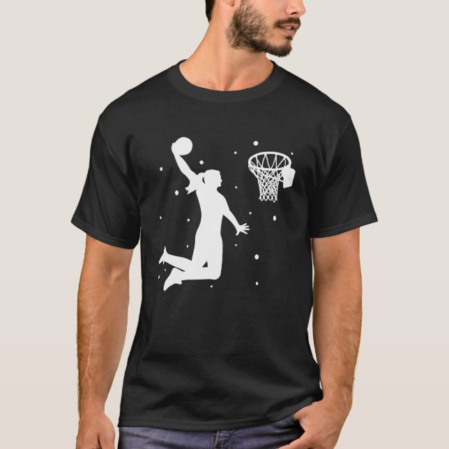 Camiseta Dunking basketball player basket  basketball playe (Anverso)