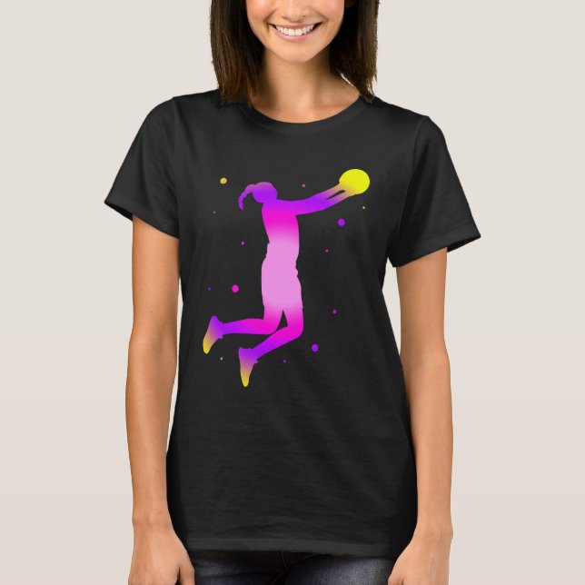 Camiseta Dunking basketball player basket  basketball playe (Anverso)