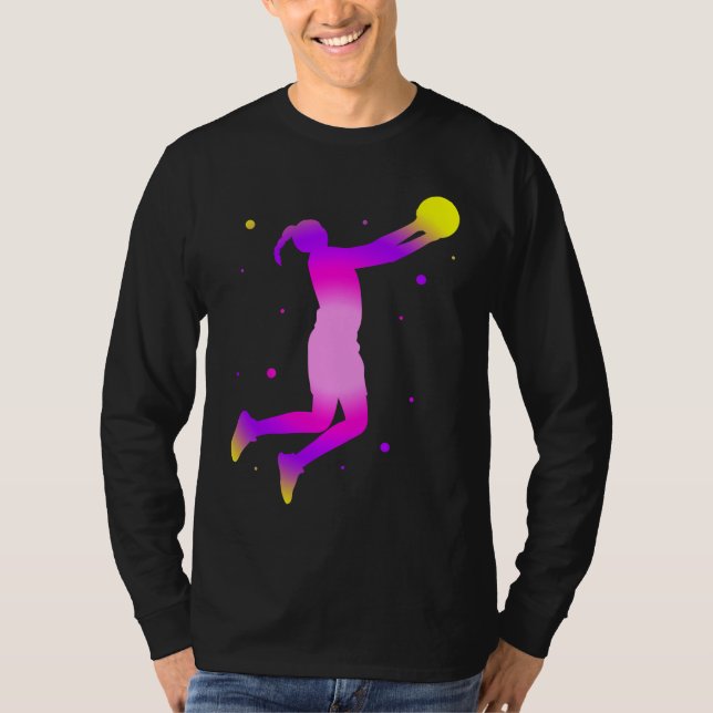 Camiseta Dunking basketball player basket  basketball playe (Anverso)
