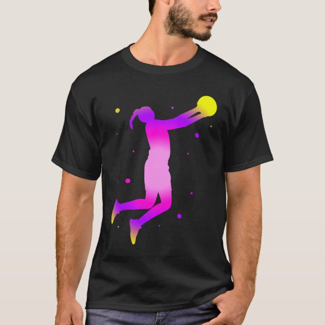 Camiseta Dunking basketball player basket  basketball playe (Anverso)