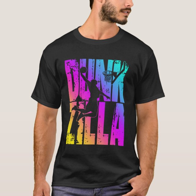 Camiseta Dunkzilla Basketball Player Basketballer Sports Du (Anverso)
