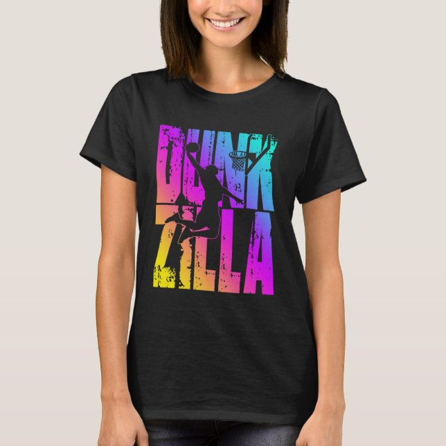 Camiseta Dunkzilla Basketball Player Basketballer Sports Du (Anverso)