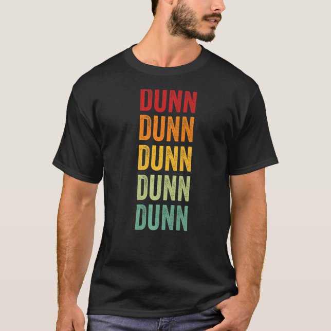Camiseta Dunn County Wisconsin Rainbow Text (Anverso)