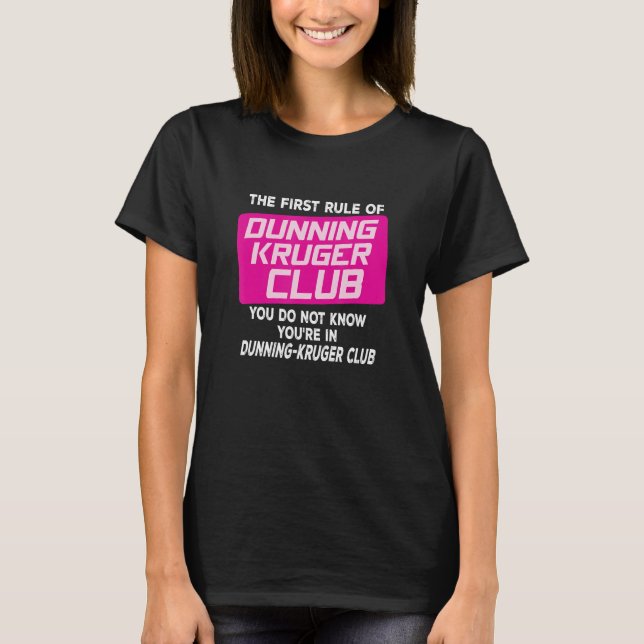Camiseta Dunning Kruger Club (Anverso)