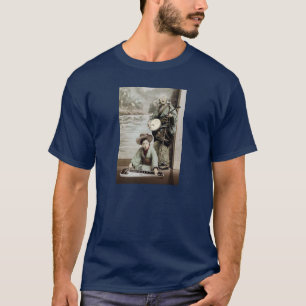 Camiseta dúo 3: banjo y guitarra de acero del revestimient