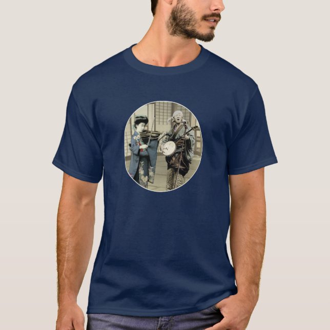 Camiseta dúo 4: banjo y violín (Anverso)