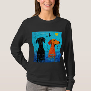 Camiseta "Dúo acuático de alegría" - Perros surrealistas co