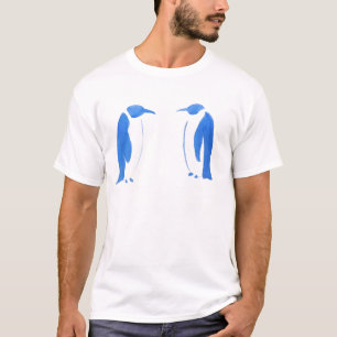 Camiseta Dúo azul del pingüino