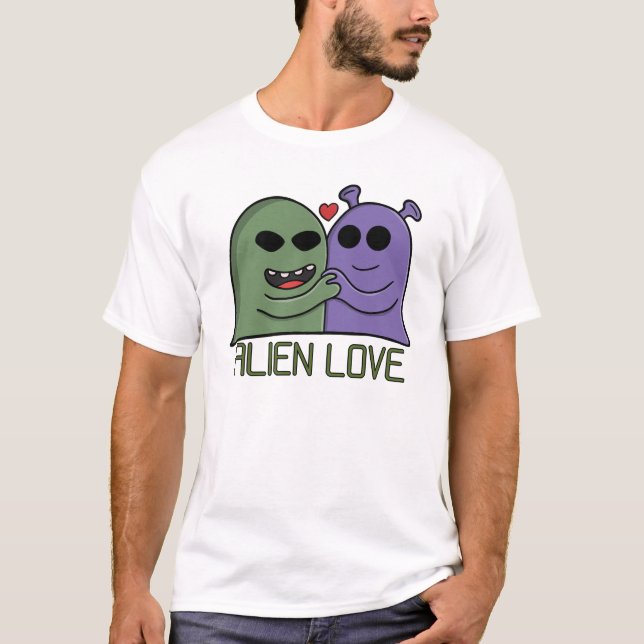 Camiseta Dúo de amor alienígena (Anverso)