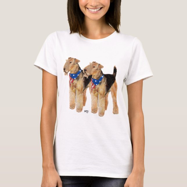 Camiseta Dúo de Banderas Patrióticas (Anverso)