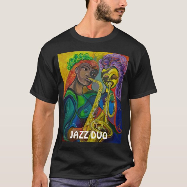 Camiseta Dúo del jazz (Anverso)
